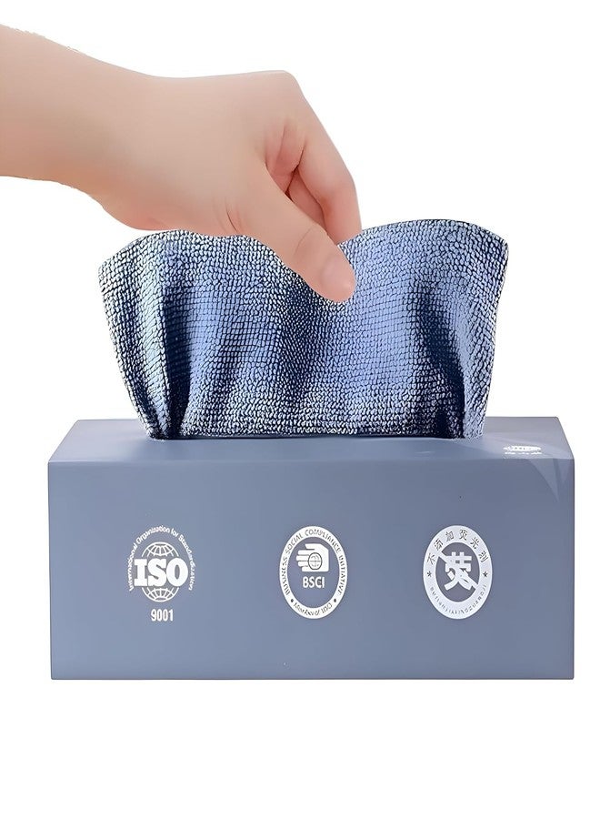 FLIZZOW Microfiber Cleaning Cloth - 20 PCS Reusable Microfiber Multi Functional Cleaning and Drying Wipes for Home Kitchen & Office | Strong Absorbent Cleaning Cloth with Dispenser Box (Pack of 1 Box) - Image 1